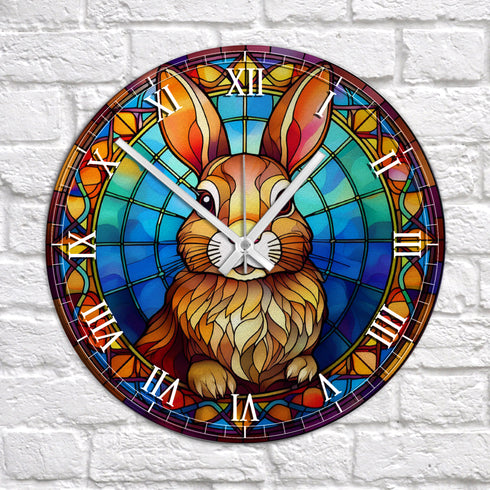 Rabbit Suncatcher Effect Clock